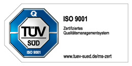 ISO 9001 Zertifikat-Siegel