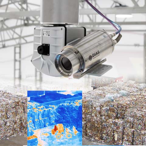 Unsere Wärmebildkameras PYROVIEW mit Schwenk-Neige-Kopf können auch in der Brandfrüherkennung eingesetzt werden